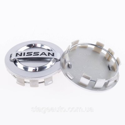 Ковпачки заглушки в литі диски NISSAN Ніссан 54 мм Сріблясті C7042K54