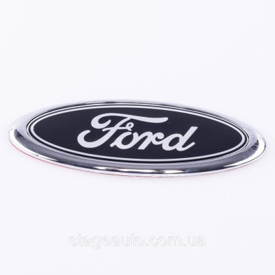 Емблема значок решітки радіатора, багажника Ford Форд 150 х 58 мм Чорна