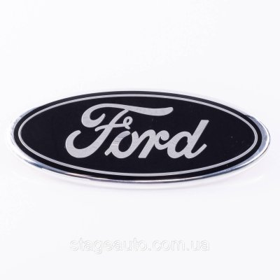 Емблема значок решітки радіатора, багажника Ford Форд 227 х 90 мм Чорна