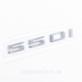 Шильдик надпись багажника BMW БМВ 550i Хром для E39, E60, F10, G30