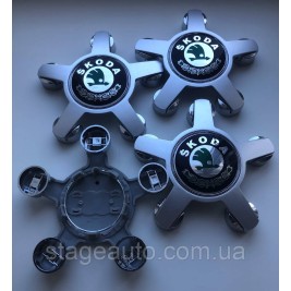 Колпачки заглушки с логотипом Skoda Шкода для дисков от Audi, 4F0601165N, 4F0 601 165 N