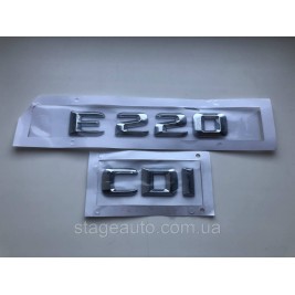 Шильдик Надпись Багажника Мерседес, Mercedes Benz, E220 CDI, W124, W210, W211, W212, W213, E 220 CDI, E220,