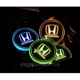 Подсветка подстаканника с логотипом автомобиля HONDA