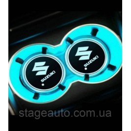 Подсветка подстаканника с логотипом автомобиля SUZUKI