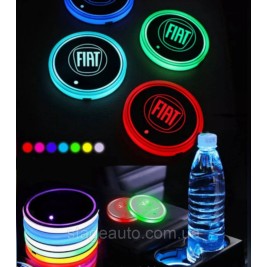 Подсветка подстаканника с логотипом автомобиля FIAT