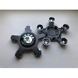 Колпачки заглушки с логотипом Skoda от Audi, 4F0601165N, 4F0 601 165 N