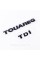 Шильдики эмблемы на багажник TOUREG TDI, ТУАРЕГ ТДИ черный (комплект)
