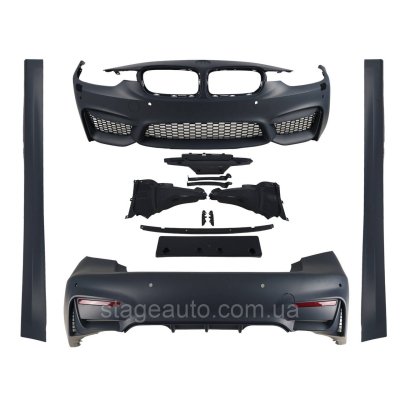 Комплект обвісу на BMW 3 Series F30 2012-2018 (в стилі M3 F80)