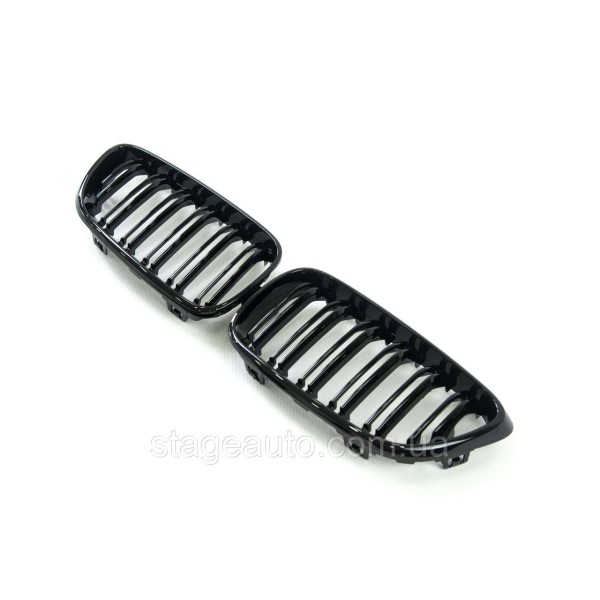 Nostrils for BMW 2 Series F22/ F23 2013-2019 Black Glossy ( Double M-Look)