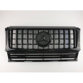 Решетка радиатора на Mercedes G-Class W463 1990-2018 год GT Panamericana ( Черная глянцевая )