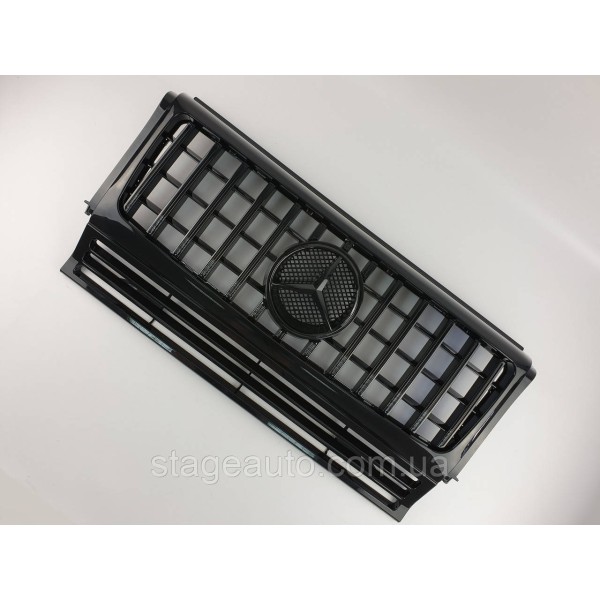 Решетка радиатора на Mercedes G-Class W463 1990-2018 год GT Panamericana ( Черная глянцевая )