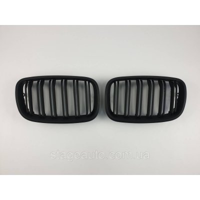 Ноздрі на BMW X5 E70 2007-2013 рік Чорні Матові ( Подвійні M-Look)