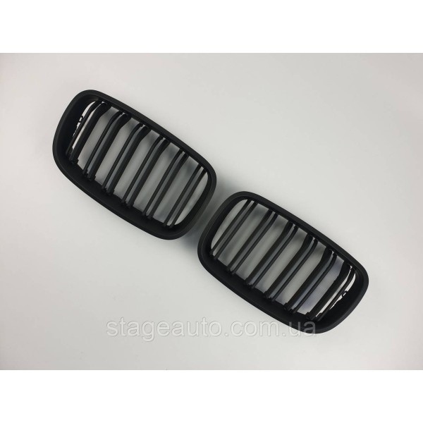 Nostrils for BMW X5 E70 2007-2013 Black Matte ( Double M-Look)