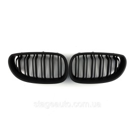 Ноздри на BMW 5 Series E60 2003-2010 год Черные Матовые ( Двойные M-Look )