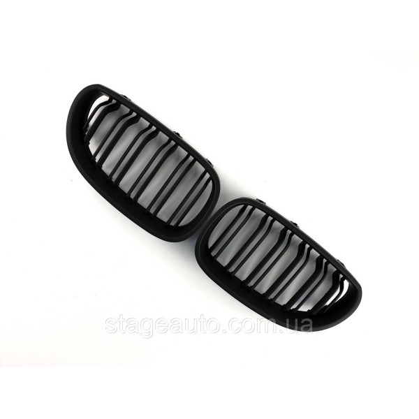 Ноздри на BMW 5 Series E60 2003-2010 год Черные Матовые ( Двойные M-Look )