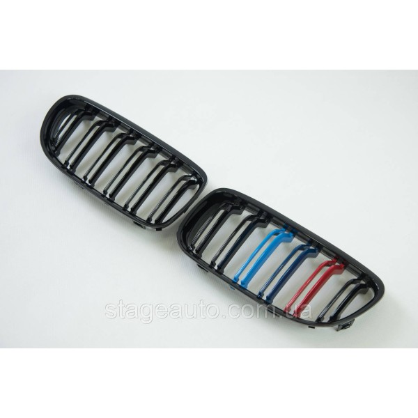 Ноздри на BMW 3 Series E90 / E91 2008-2012 год M-color ( Двойные M-Look )