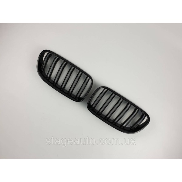 Ноздри на BMW 3 Series E92 / E93 2010-2013 год Черные Глянцевые ( Двойные M-Look )