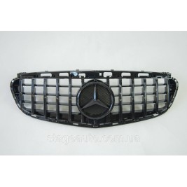 Решетка радиатора на Mercedes E-Class W212 2013-2016 год GT Panamericana ( Черная глянцевая )