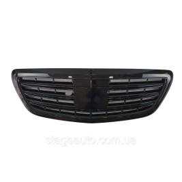 Решетка радиатора на Mercedes S-Class W222 2013-2020 года Full Black ( S63 AMG ) под Night Vision