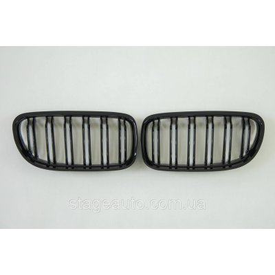 Nostrils for BMW 3 Series E90/ E91 2008-2012 Black Glossy ( Double M-Look)