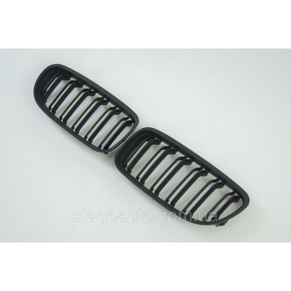Nostrils for BMW 3 Series E90/ E91 2008-2012 Black Matte ( Double M-Look)