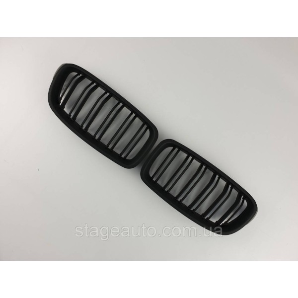Ноздри на BMW 3 Series F30 / F31 / F35 2012-2018 год Черные Матовые ( Двойные M-Look )
