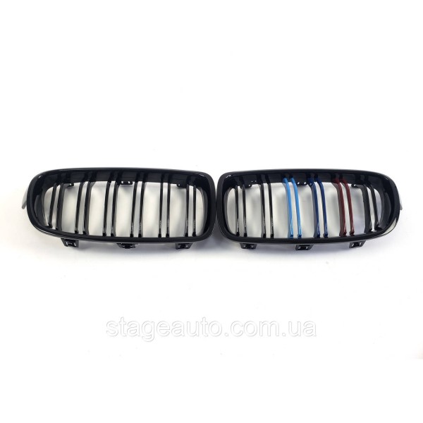 Ноздри на BMW 3 Series F30 / F31 / F35 2012-2018 год M-color ( Двойные M-Look )