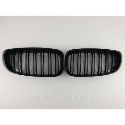 Ноздрі на BMW 3 Series F34 GT 2013-2019 рік Чорні Глянцеві ( Подвійні M-Look )