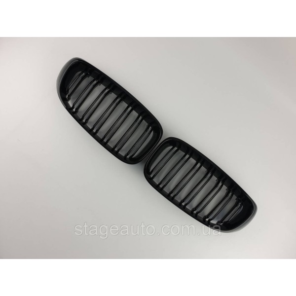 Ноздри на BMW 3 Series F34 GT 2013-2019 год Черные Глянцевые ( Двойные M-Look )