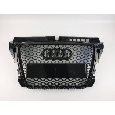 Решетка радиатора Audi A3 2008-2012год Черная (в стиле RS)