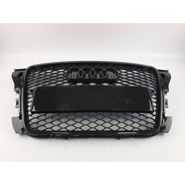 Решетка радиатора Audi A3 2008-2012год Черная (в стиле RS)