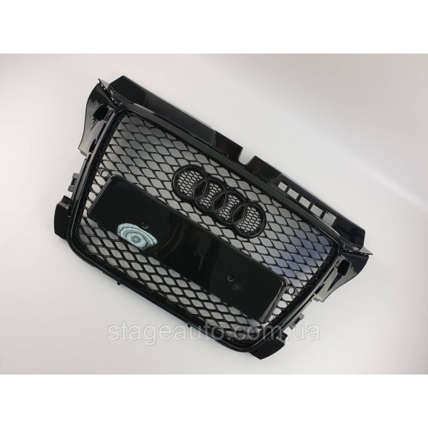 Решетка радиатора Audi A3 2008-2012год Черная (в стиле RS)