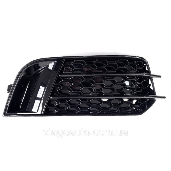 Решетки переднего бампера на Audi A1 2010-2014 год Черные глянец ( в стиле Audi RS1 )