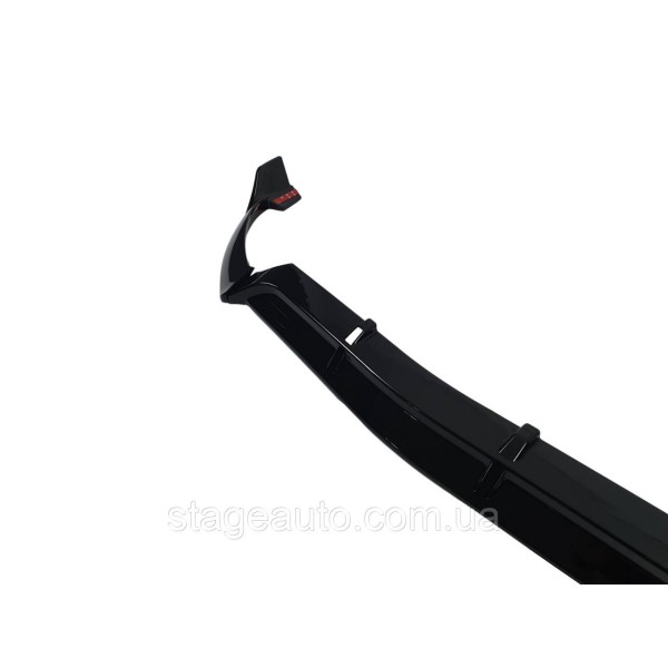 Lip on the front bumper Mercedes C-Class W205 2014-2018 ( Black glossy )