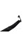 Lip on the front bumper Mercedes C-Class W205 2014-2018 ( Black glossy )
