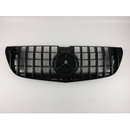 Решетка радиатора на Mercedes Vito W447 2014-2019 год GT Panamericana ( Черная глянцевая )