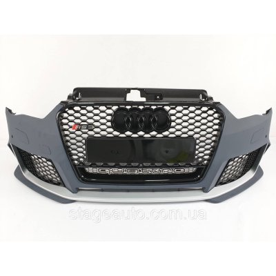 Передній бампер в стилі RS на Audi A3 8V 2012-2016 рік