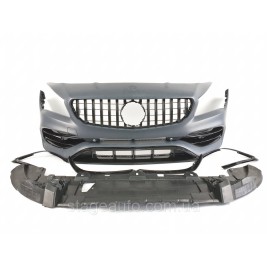 Передний бампер на Mercedes CLA-Class C117 2013-2019 год ( в стиле CLA45 AMG )