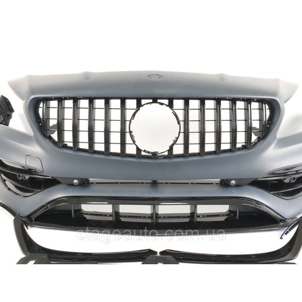 Передний бампер на Mercedes CLA-Class C117 2013-2019 год ( в стиле CLA45 AMG )