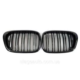 Ноздри на BMW 5 Series E39 2000-2003 год Черные Глянцевые ( Двойные M-Look )