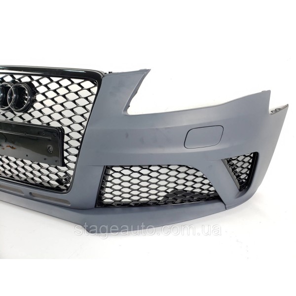 Передний бампер в стиле RS на Audi A4 B8 2007-2011 год