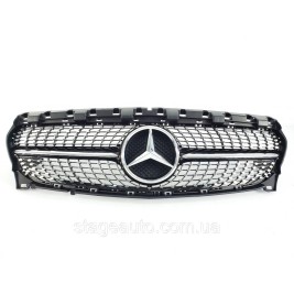 Решетка радиатора Mercedes CLA-Class W117 2017-2019год Diamond Black