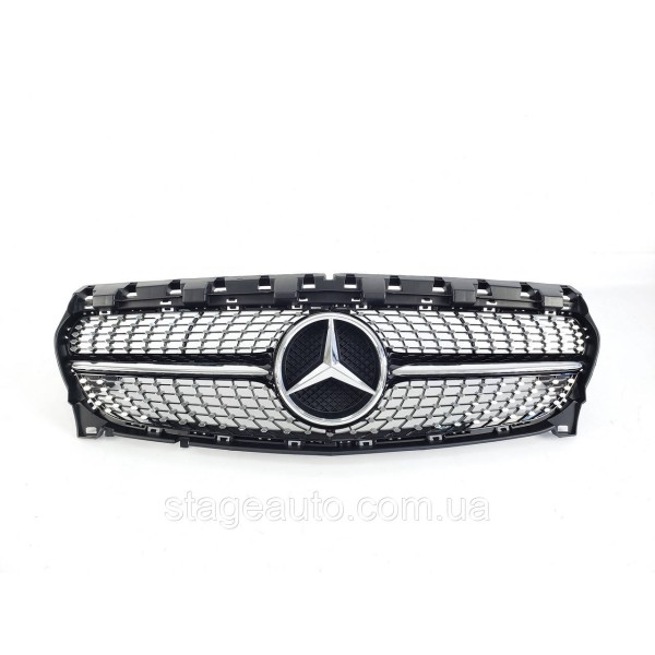 Решетка радиатора Mercedes CLA-Class W117 2017-2019год Diamond Black