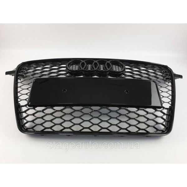 Решетка радиатора Audi TT 2010-2014год Черная (в стиле RS)
