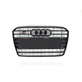 Решетка радиатора Audi A5 2011-2016год Черная (в стиле S-Line)