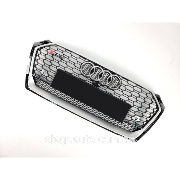 Radiator grille Audi A5 2016-2020 year Black with gray frame ( in RS style)