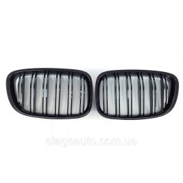 Ноздри на BMW 5 Series F07 GT 2009-2017 год Черные Глянцевые ( Двойные M-Look )