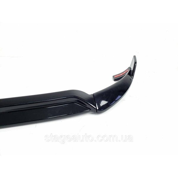 Передняя губа юбка на Mercedes GLC-Class X253 2015-2019 год ( Черная глянцевая )