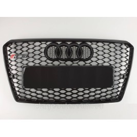 Решетка радиатора Audi A7 2010-2014год Черная (в стиле RS)
