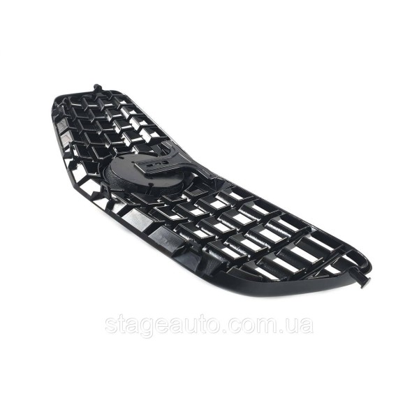 Решітка радіатора на Mercedes E-Class W212 2009-2013 рік GT Panamericana (Чорна глянсова)